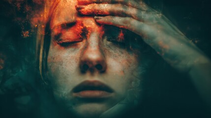 Symbolic representation of inner child and past trauma in the subconscious.