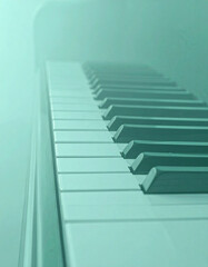 Obraz premium Piano Keyboard in a Soft, Artistic Light