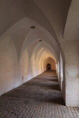 Der Kreuzgang von Kloster Möllenbeck bei Rinteln im Weserbergland	