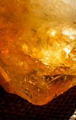 Citrine quartz close up 