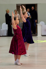 Children compete in ballroom dance competition event