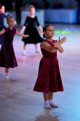 Children compete in ballroom dance competition