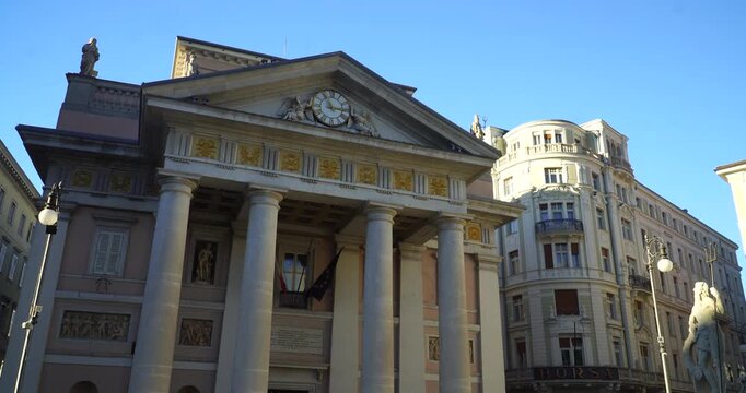 Palazzo della Borsa Vecchia or Old Stock Exchange building in Trieste, Italy
