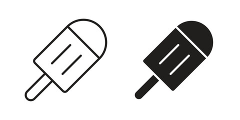 Popsicle icon, vector graphics collection. logotype graphic art design