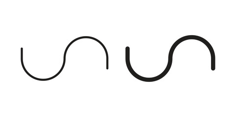 Tilde icon, vector graphics collection. logotype graphic art design