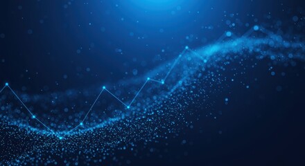 Abstract blue financial background showing interconnected data points and subtle geometric patterns related to lending processes and economic growth, texture, growth, security