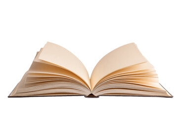 Fototapeta premium Open book with blank pages, ready for writing