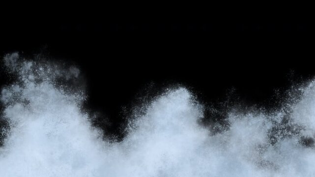  Falling Water Splashes Alpha Channel Loop - Transparent Background 4K video