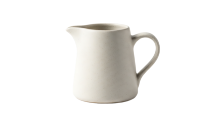 Elegant ceramic creamer, perfect for serving milk or cream with coffee or tea at breakfast or afternoon gatherings