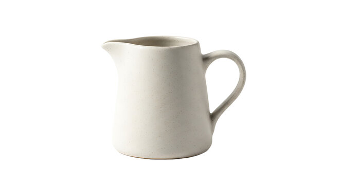 Elegant ceramic creamer, perfect for serving milk or cream with coffee or tea at breakfast or afternoon gatherings