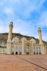 Fototapeta premium Bibi-Heybat Mosque in Baku, Azerbaijan. A landmark mosque in the capital city of Azerbaijan, Baku