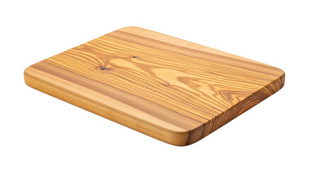 Wooden cutting board, showcasing the natural grain and texture of the wood, perfect for food preparation and serving