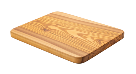 Wooden cutting board, showcasing the natural grain and texture of the wood, perfect for food preparation and serving