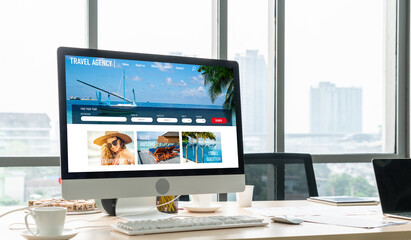 Online travel agency website for modish search and travel planning offers deal and package for...