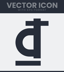 Obraz premium Vietnamese dong currency exchange icon