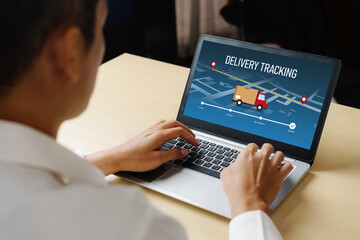 Delivery tracking system for e-commerce and modish online business to timely goods transportation and delivery