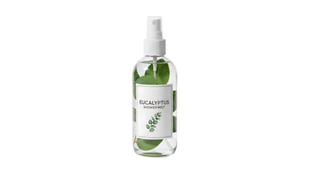 Bottle of refreshing mint spray for face and body, perfect for a quick hydration boost during hot summer days