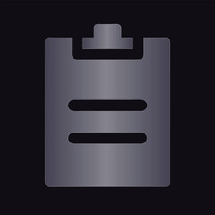 Clipboard Icon with Lines Representing Text document