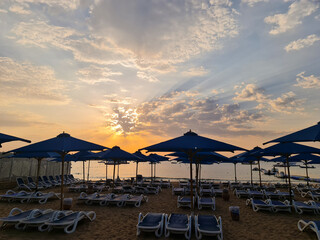 sunset on the beach
