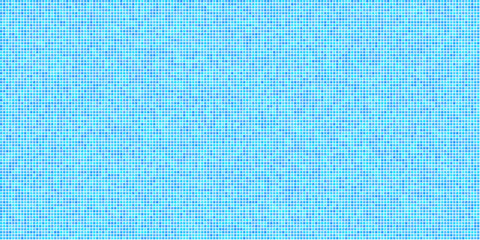 Blue ceramic pool tile background with square mosaic texture. Bathroom or kitchen wall design with pixel grid pattern. Flat seamless swimming pool vector illustration.