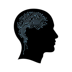 Artificial Intelligence and Digital Brain Technology Concept