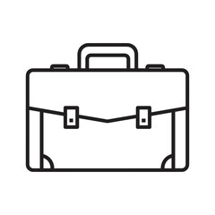 Simple line drawing of a briefcase