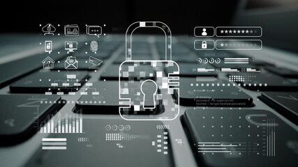 Cyber security system protecting digital infrastructure. Cyber security ensures data safety, prevents breaches, cyber security strengthens defense, and supports secure operations. Marrow - Powered by Adobe