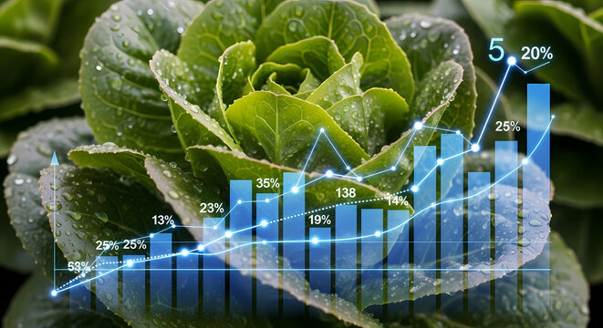 Set of modern tech illustrations for future farming. Hand drawn vertical farm layers, drone pollinating plants, robot harvesting vegetables, DNA strand of seed, data graph over lettuce. Sci-fi meets.