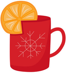 Traditional holiday decoration for Christmas Advent market. Hand drawn illustration isolated on white background Xmas Cozy Aesthetic vibes.