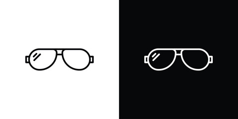 Sunglasses icon line vector illustration. vector graphics