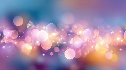 Captivating bokeh lights in soft pastel hues create a dreamy, ethereal backdrop perfect for celebrations and elegant designs.
