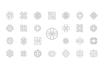 Abstract geometric silhouette with vibrant color accents