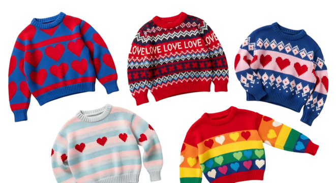 Photo of colorful knitted hat and mittens on snow, a cozy winter accessory for warmth and style, perfect for cold weather fashion and outdoor activities