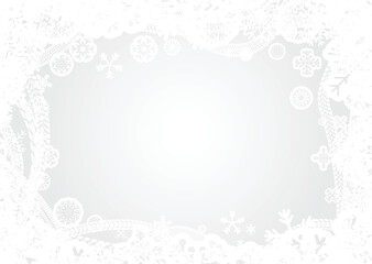 Winter tires on snowy background with falling snowflakes. Vector illustration for tire services.