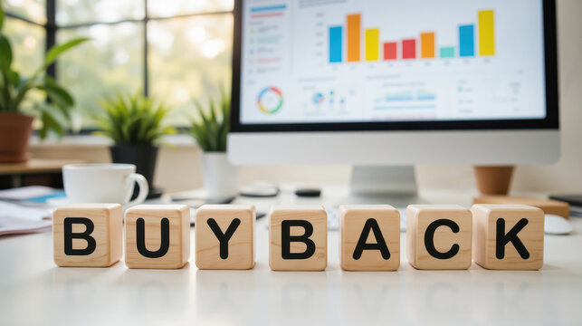 Share repurchase topic header for investor relations reports about stock market analysis and dividend policy tradeoffs used in equity research posts for finance education and investor updates