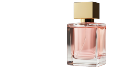 Perfume bottle isolated on transparent background
