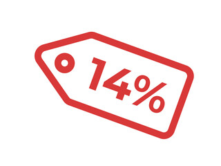 14, 14%, etiqueta, etiqueta de desconto, cupom de desconto,14% OFF, 14% de desconto, Desconto OFF, Promoção, etiqueta de preço