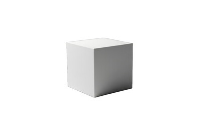 Cube isolated on transparent background