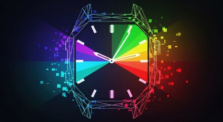 abstract colorful background with geometric shapes