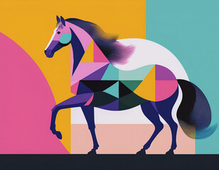 馬　AI生成素材