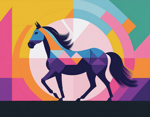 馬　AI生成素材