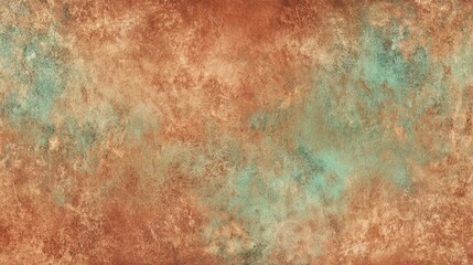 A striking blend of warm earth tones and teal creates an abstract texture, resembling natural elements. Ideal for artistic projects, backgrounds, or wall decor.