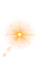 sun light flare golden dust glitter shining stars and lens flare on transparent background,png new year and christmas,isolated vertical social media design element	