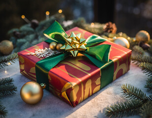 christmas tree and gifts