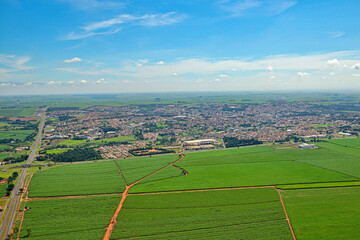 Vista a&eacute;rea  de Sert&atilde;ozinho - SP
