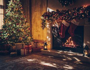 christmas tree with lights