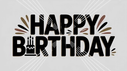 Happy birthday celebration with festive design and vibrant colors for a joyful event