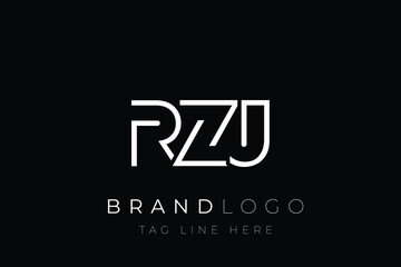 RZJ abstract letter logo design. Modern Business Logo Design With Abstract Typography and Contemporary Style