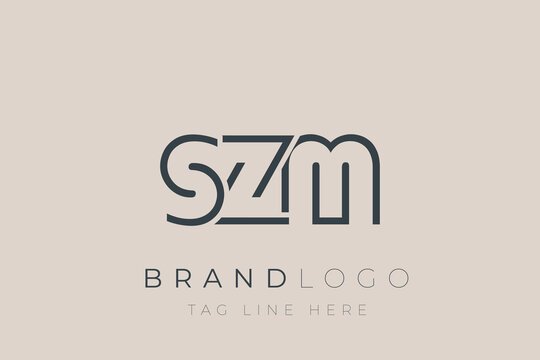 SZM abstract letter logo design. Modern Business Logo Design With Abstract Typography and Contemporary Style