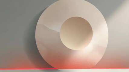 Elegant announcement poster with minimalist design and subtle tones perfect for formal event invitations or exhibitions.